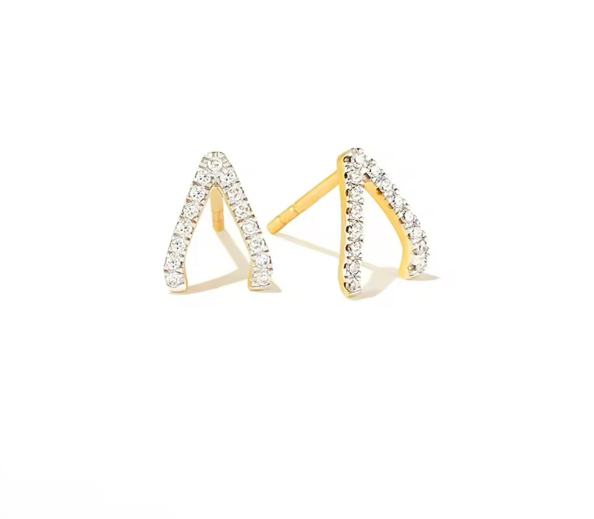 Minimalist Gold Huggie Hoop Earring Set for Multiple Piercings